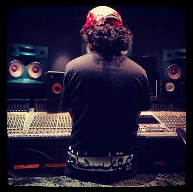Adrian Gariba at the mixing console